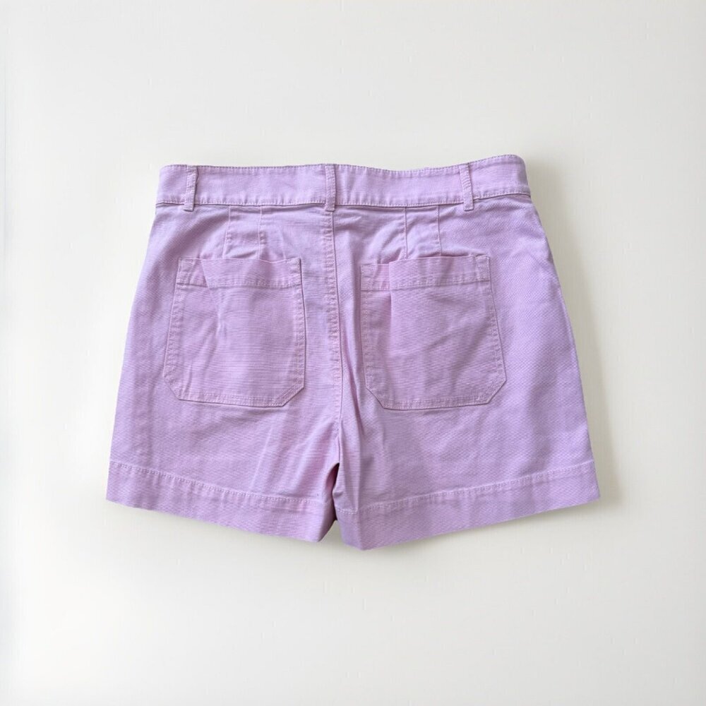 LOFT Womens 4 Button Front High Waisted Shorts Ballet Pink Size 6 - Picture 5 of 5